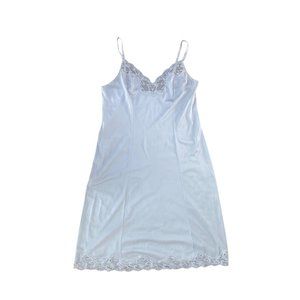 LONG SILK + LACE LINGERIE DRESS